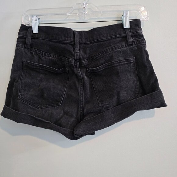 Madewell Lunar High Rise Washed Black Denim Shorts C1732 - Picture 3 of 8